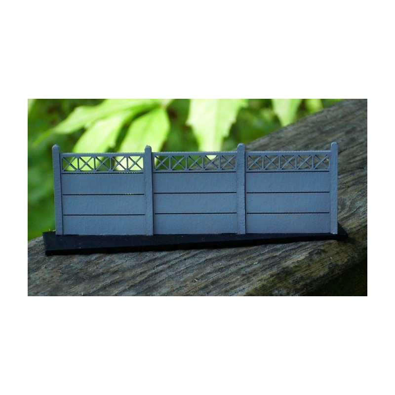 Płot betonowy II 2 metry ze słupkiem prostym KTB035202 KoTeBi modele wycinane laserem - 1