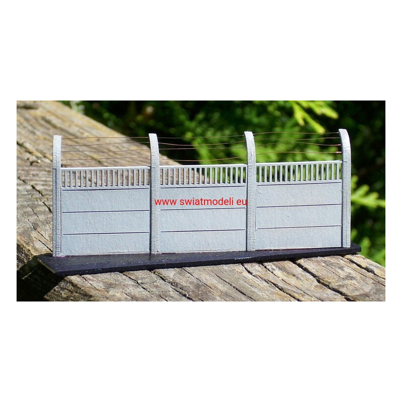 Płot betonowy I 2 metry ze słupkiem łukowym KoTeBi KTB035203 KoTeBi modele wycinane laserem - 1
