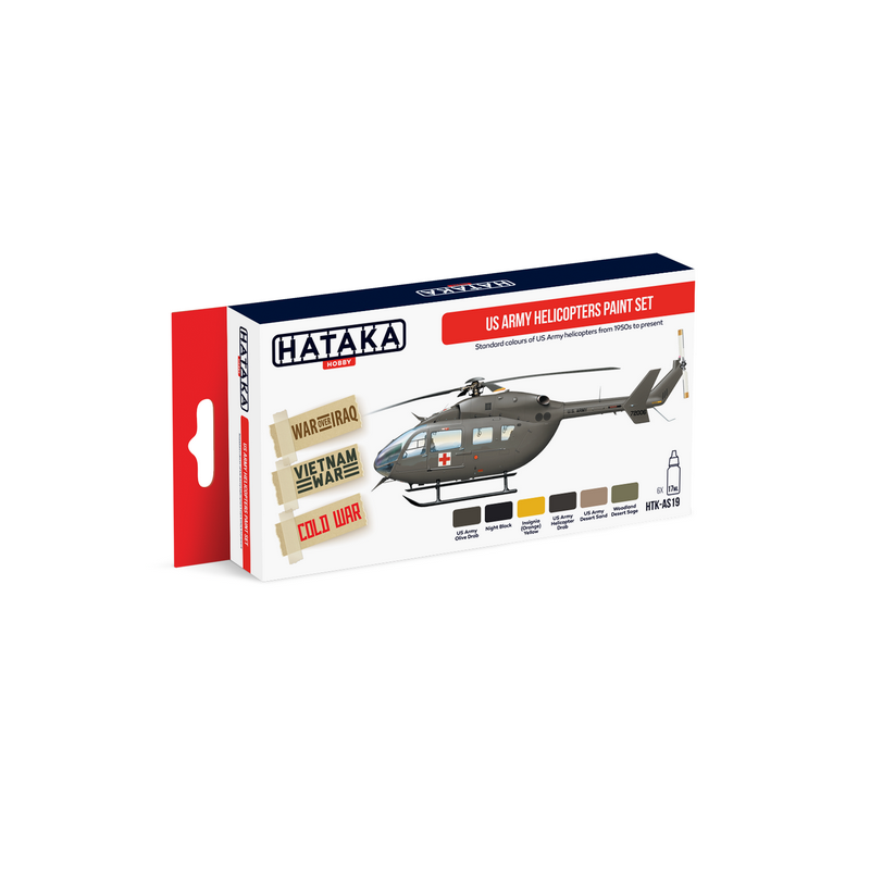 Hataka Hobby HTK-AS19 US Army Helicopters paint set