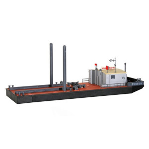 Barka z koparką-pogłębiarką KIBRI 39156 (9156)