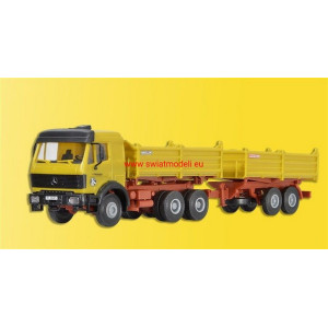 Mercedes wywrotka z przyczepą tandem KIBRI 14674