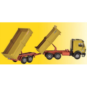 Mercedes wywrotka z przyczepą tandem KIBRI 14674