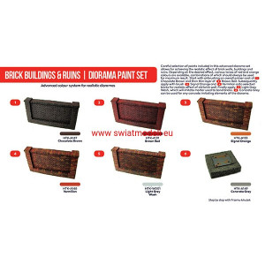 Hataka Hobby HTK-AS45 Brick buildings & ruins / diorama paint set