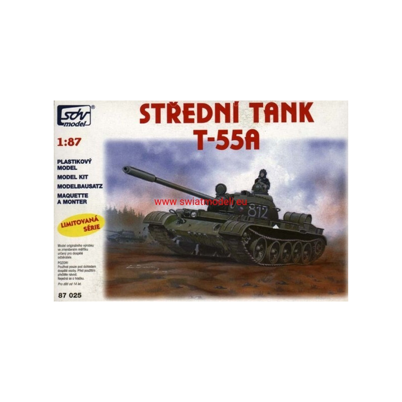 Czołg średni T-55A SDV Model SDV 87025