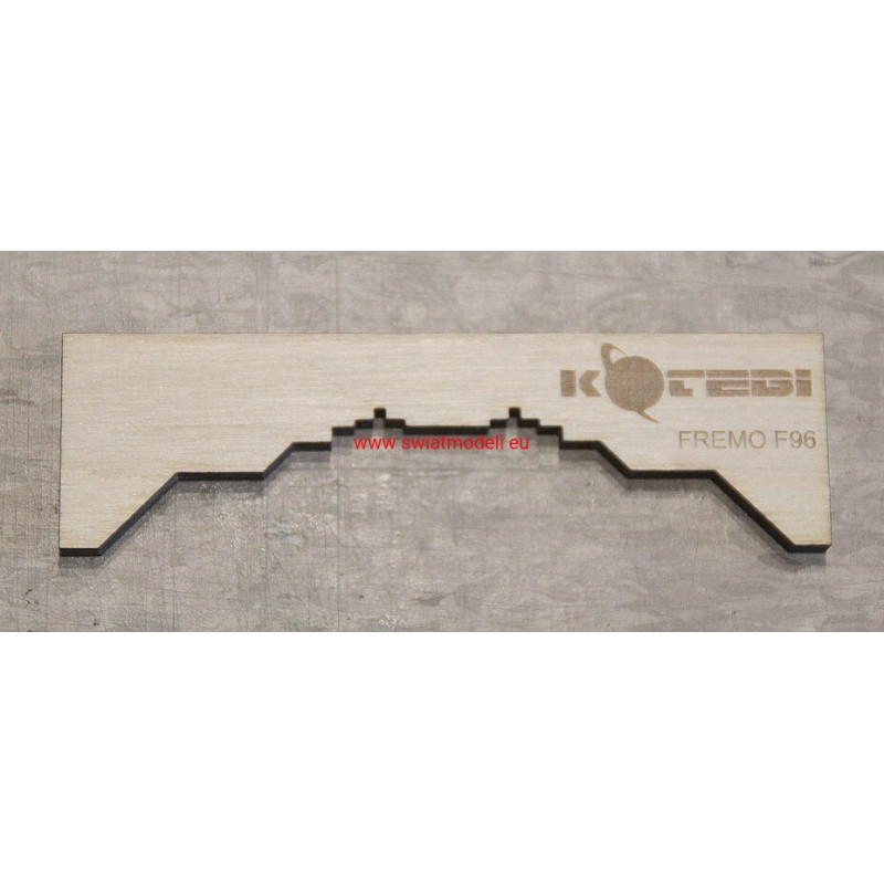Wzornik do montażu torów FREMO jednotorowy KoTeBi KTB087058