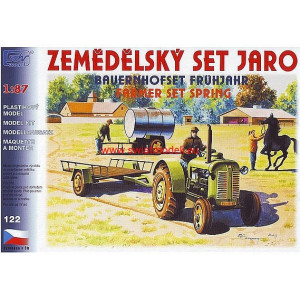 Ciągnik Zetor 50 Super z przyczepami SDV Model SDV122