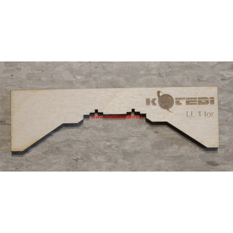 Wzornik do montażu torów PMM jednotorowy KoTeBi KTB087017