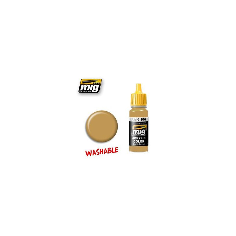 A.MIG-0106, WASHABLE, SAND, RAL 8020, AMMO of Mig