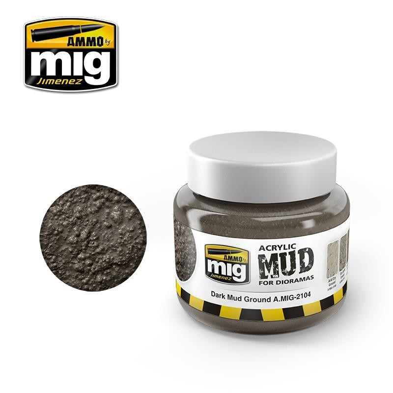 AMIG2104 GOTOWA MASA DARK MUD 250ml AMMO of Mig Jimenez - 1