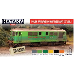 Hataka Hobby HTK-AS40 Polish Railways locomotives paint set vol. 1