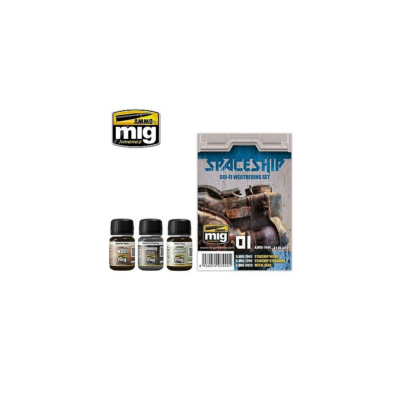 AMMO of Mig AMIG7444 SPACESHIP SCI-FI WEATHERING SET AMMO of Mig Jimenez - 1