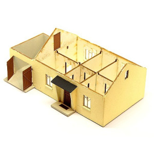 Dom z garażem kryty papą KoTeBi KTB087457