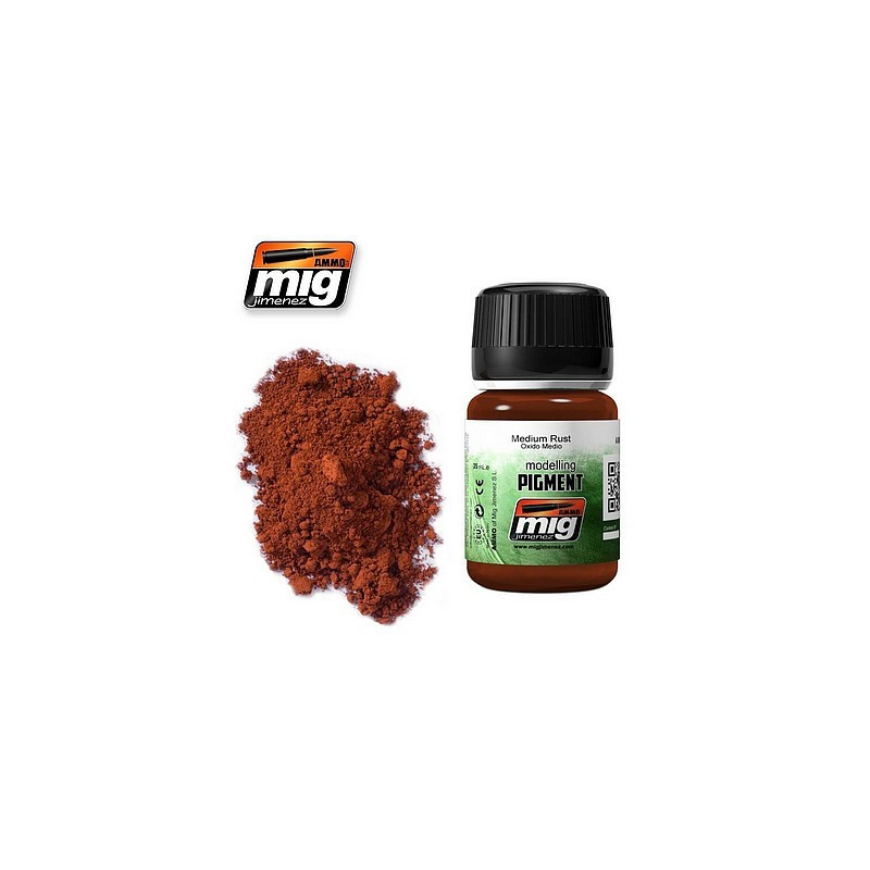 AMIG 3005 Medium Rust Pigment AMMO of Mig