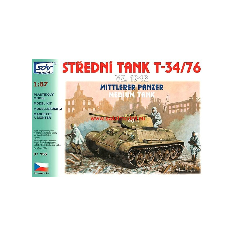 Czołg T-34/76 wz. 1942 SDV Model SDV87155