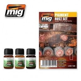 AMIG 7400 Pigment Rust Set AMMO of Mig