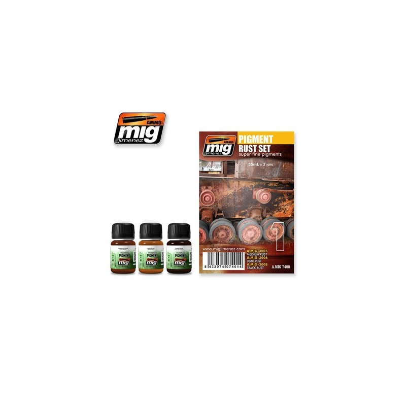 AMIG 7400 Pigment Rust Set AMMO of Mig
