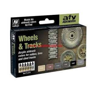 Vallejo 71213 AFV Color Series - Wheels & Trucks set