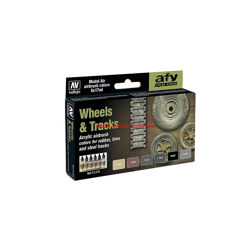 Vallejo 71213 AFV Color Series - Wheels & Trucks set