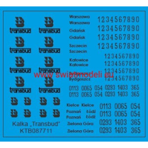 TRANSBUD czarna kalkomania KoTeBi KTB087711