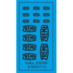 ZREMB czarna kalkomania KoTeBi KTB087713