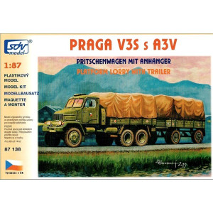 Praga V3s z przyczepą A3V SDV Model SDV87138