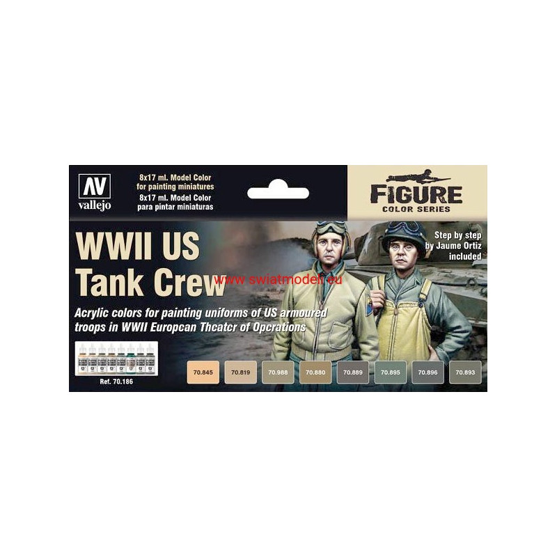 Vallejo 70186 WWII US Tank Crew Set