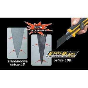 Ostrza segmentowe OLFA LBB-10 18 mm Excel Black
