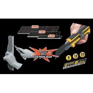 Ostrza segmentowe OLFA LBB-10 18 mm Excel Black