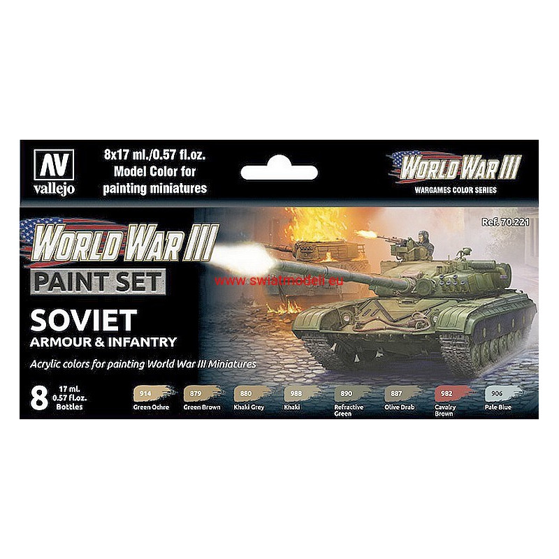 Vallejo 70221 WWIII Soviet Armour & Infantry Set