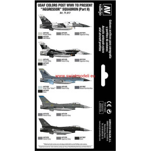 Vallejo 71617 USAF colors post WWII to present “Aggressor” Squadron (Part II)