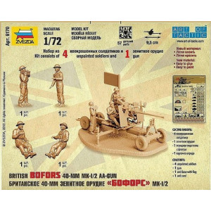 Działo przeciwlotnicze Bofors 40 mm MK-1/2 wraz z obsługą Zvezda 6170