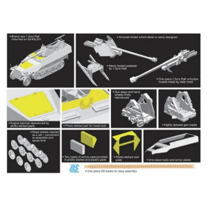 Transporter SdKfz.251/22 ausf. D Pak40 Dragon 7351