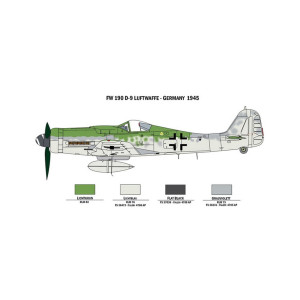 BF109 / FW-190 War Thunder 2 modele samolotów myśliwskich Italeri 35101
