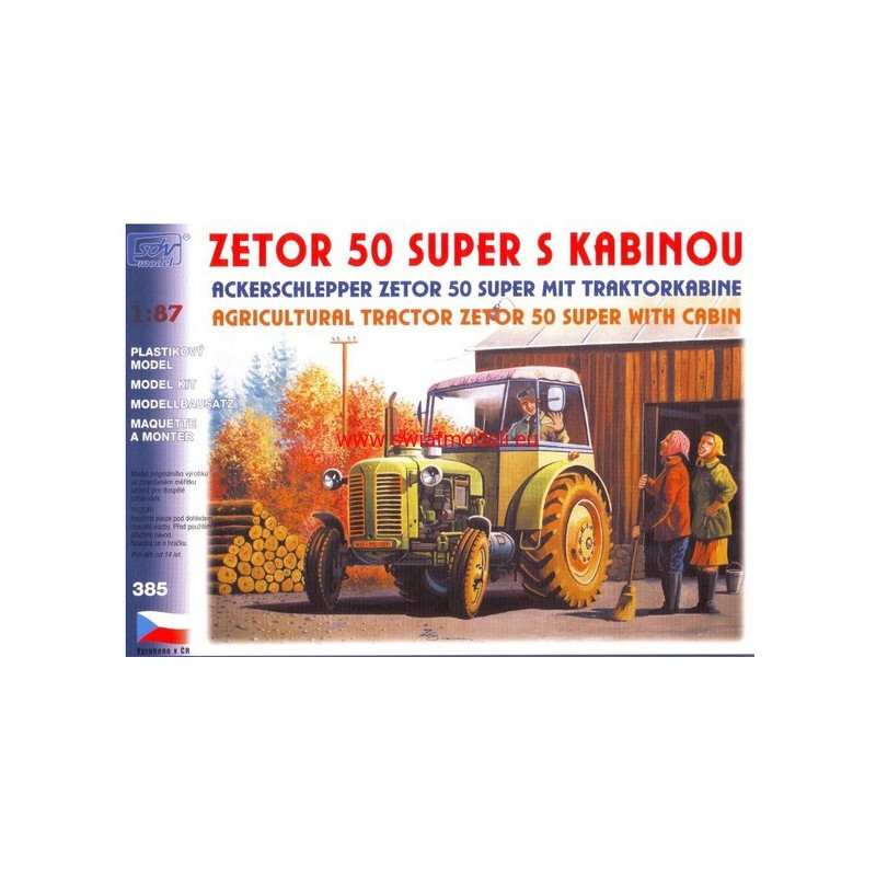 Ciągnik Zetor 50 Super z kabiną SDV Model SDV385
