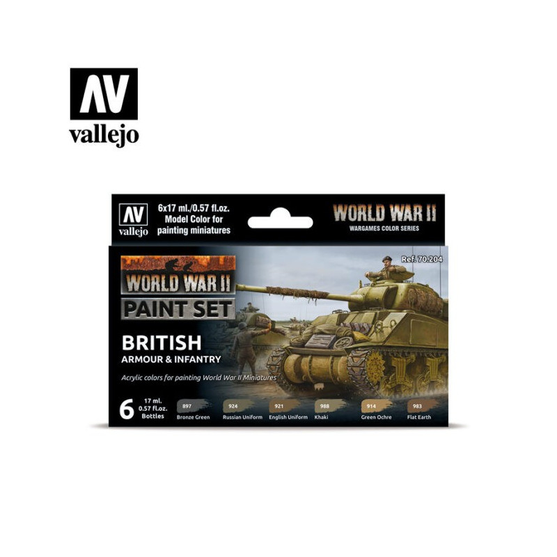 Vallejo 70204 WWII British Armour & Infantry