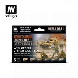 Vallejo 70208 WWII Desert British & German Armour & Infantry