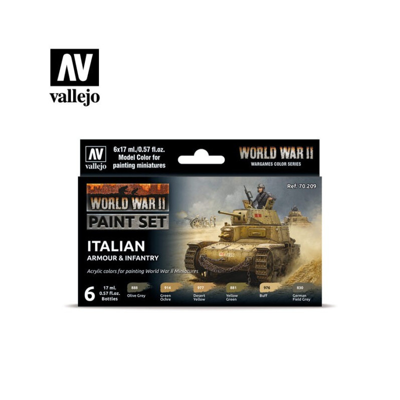 Vallejo 70209 WWII Italian Armour & Infantry