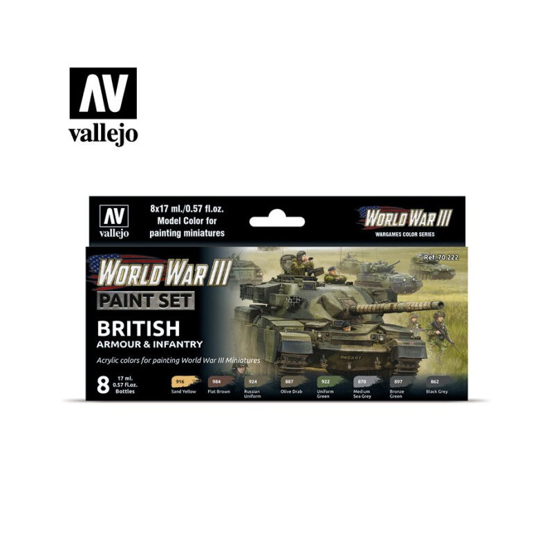 Vallejo 70222 WWIII British Armour & Infantry