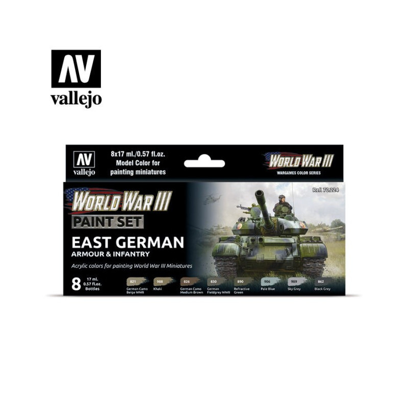 Vallejo 70224 WWIII East German Armour & Infantry