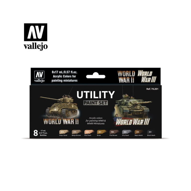 Vallejo 70201 Utility Paint Set WWII & WWIII