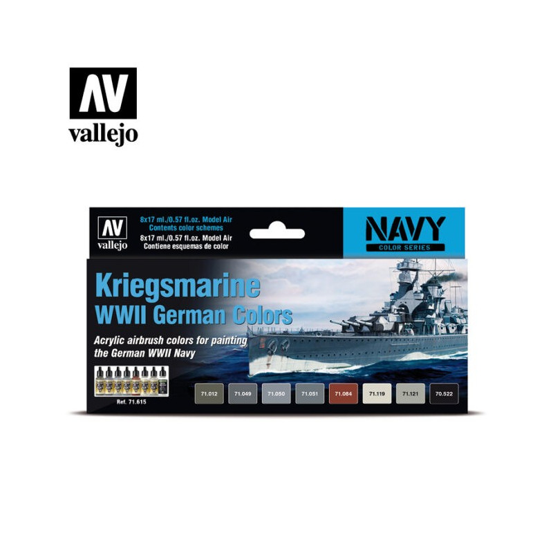 Vallejo 71.615, Kriegsmarine WWII German Colors