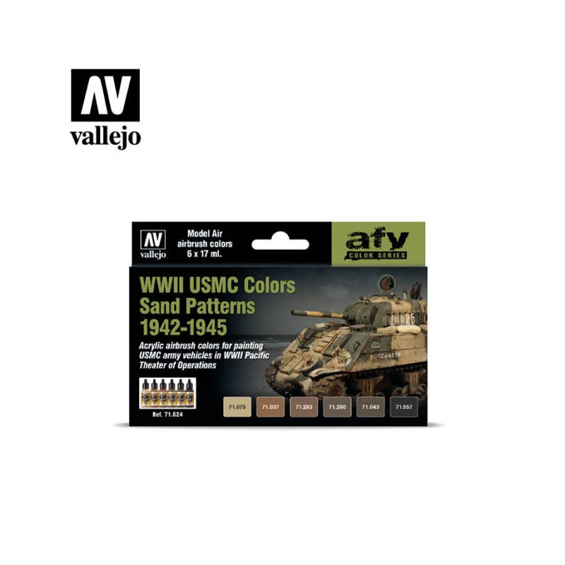 Vallejo 71624 WWII USMC Colors Sand Patterns 1942-1945