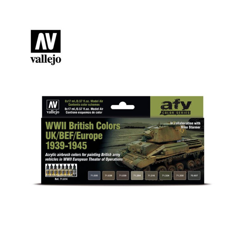 Vallejo 71614 WWII British Colors UK/BEF/Europe 1939-1945