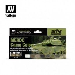 Vallejo 71202 MERDC Camo Colors