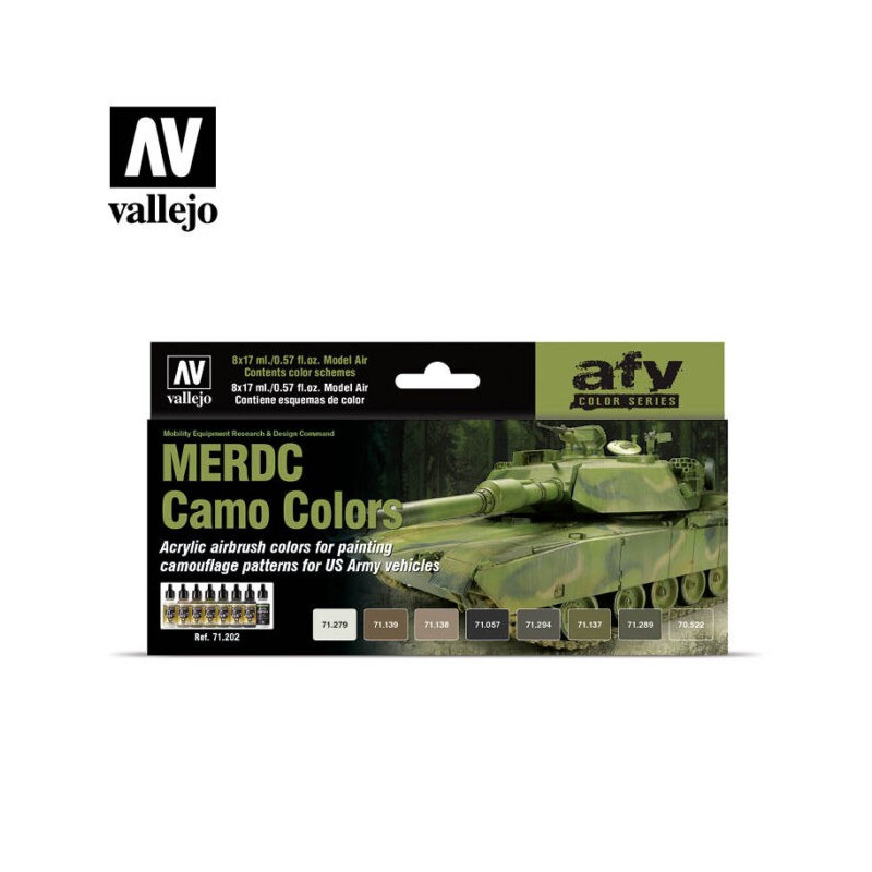 Vallejo 71202 MERDC Camo Colors