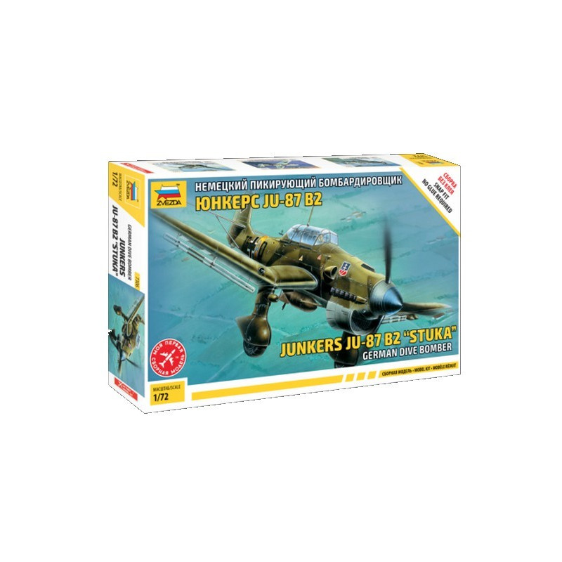 Samolot Junkers JU-87 B2 STUKA Zvezda 7306