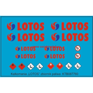 LOTOS na zbiornik paliwa kalkomania KoTeBi KTB087760