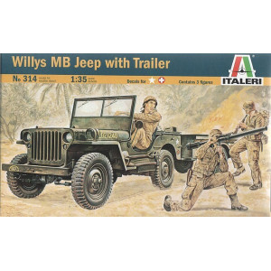 Jeep Willys MB with trailer Italeri 0314