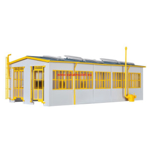 Lokomotywownia, wagonownia, dwustanowiskowa, Kibri 39324