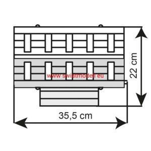 Lokomotywownia, wagonownia, dwustanowiskowa, Kibri 39324
